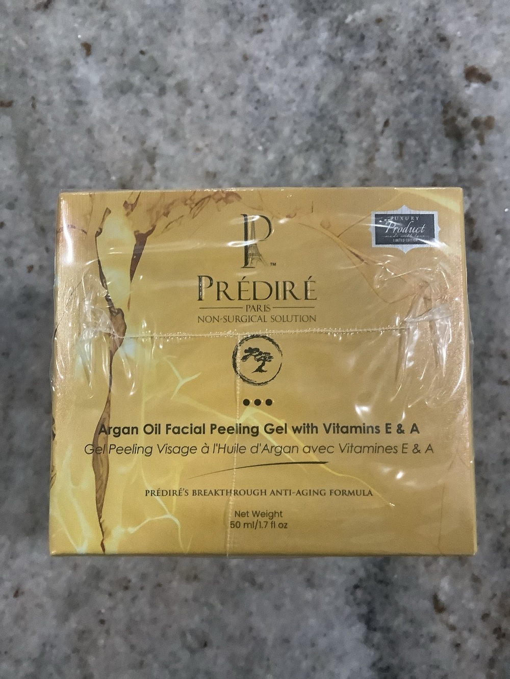 PREDIRE 
Argan Oil Facial Peeling Gel with Vitamin E & A